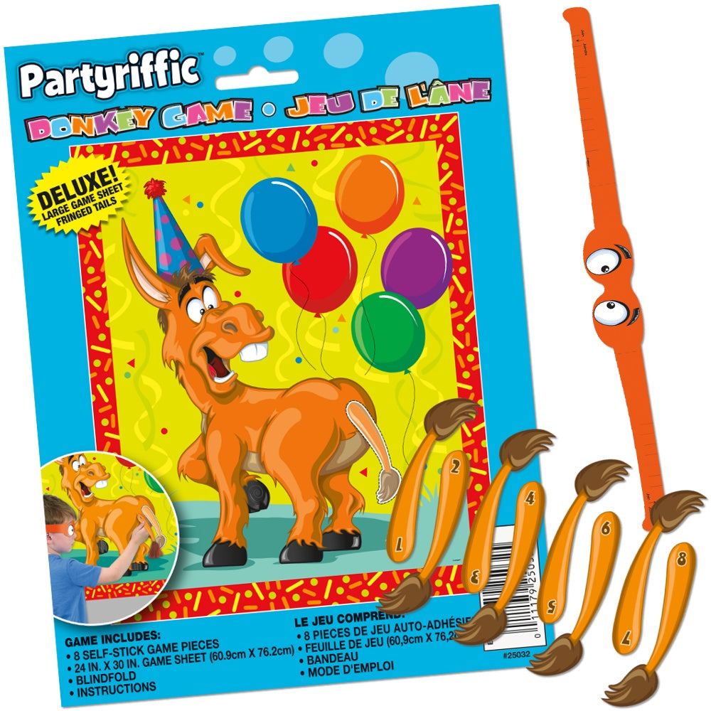 Deluxe Pin the Tail on the Donkey Game for 8 | Party Touches