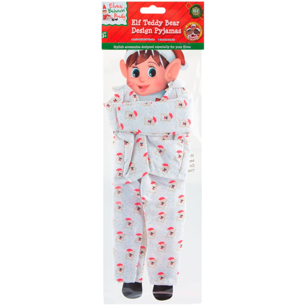 Elves Behavin Badly Bear Design Pyjamas