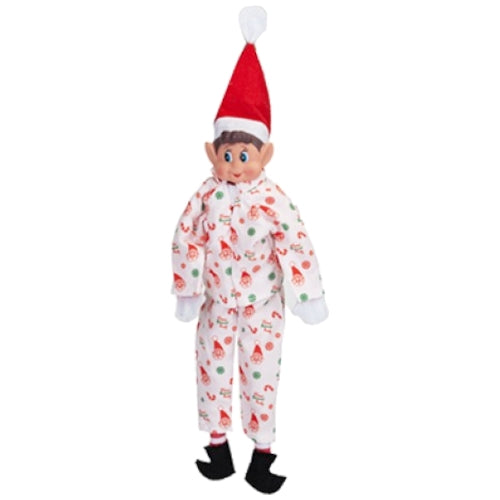 Naughty Elf Christmas Pyjama Outfit - White