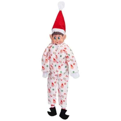 Elf Christmas Pyjama Outfit - White