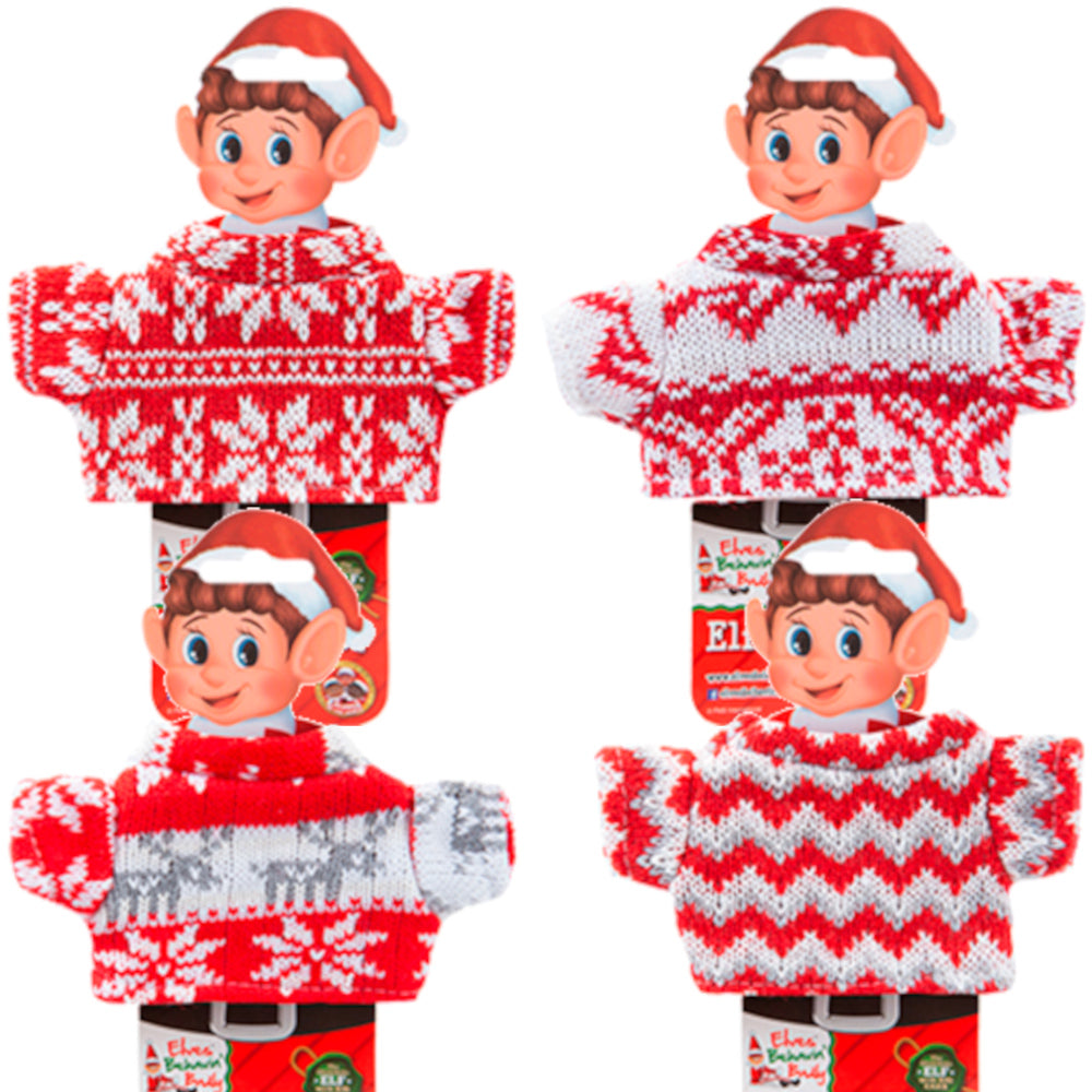 Naughty Elf Red Knitted Sweater - Assorted