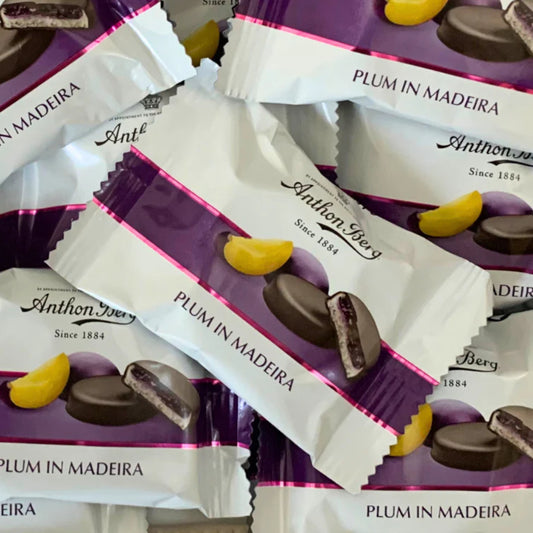 Anthon Berg Plum in Madeira Chocolate Marzipan