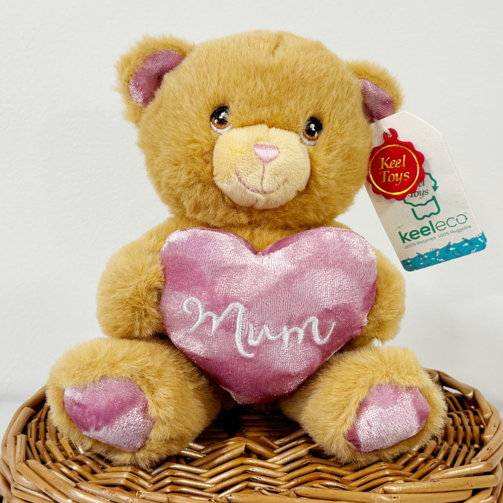 Mother's Day Gift Hamper - Brown Bear with Heart Pillow - Large