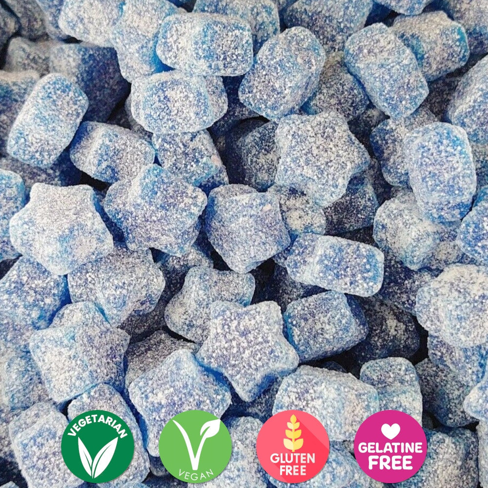 Vegan Blue Gummy Stars - 100gms