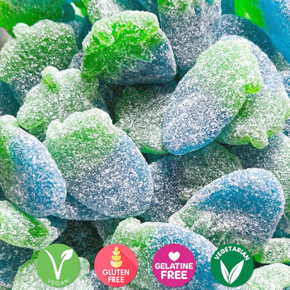 Vegan Fizzy Blue Raspberries Sweet Bag - 100gms