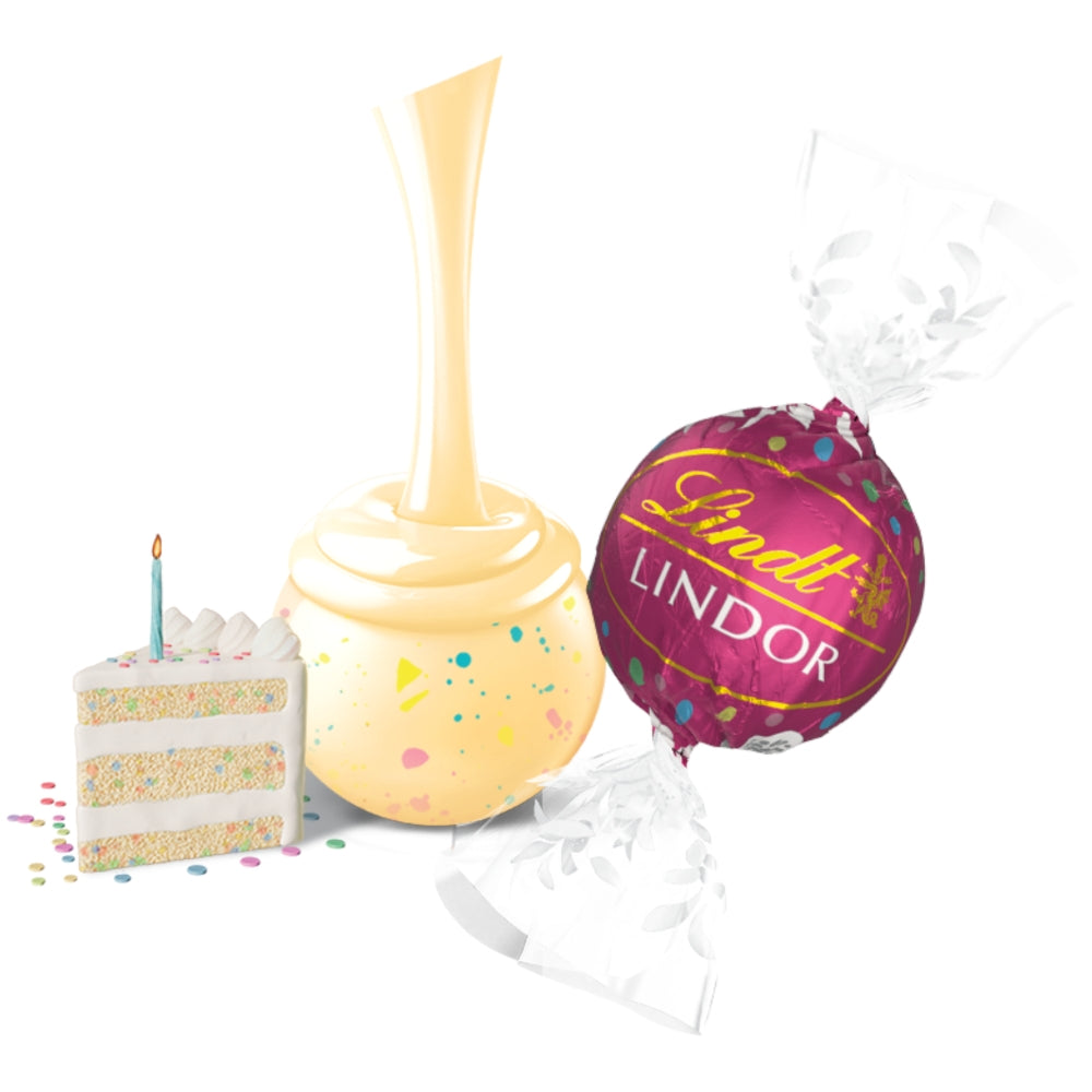 Lindt Lindor US Birthday Cake White Chocolate