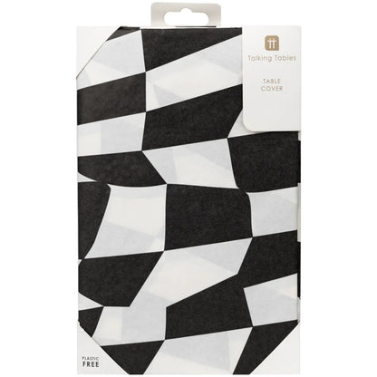 Black & White Check Table Cover