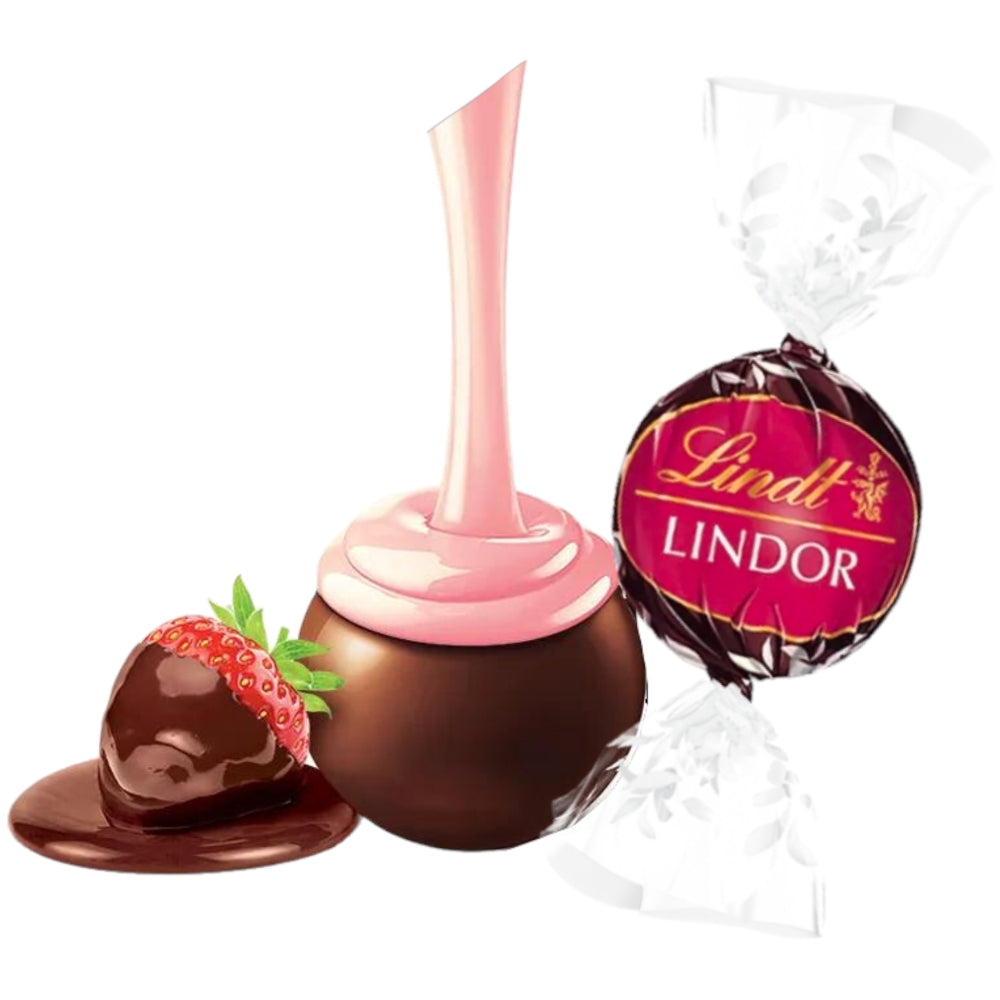 Lindt Lindor US Strawberry Dark Chocolate