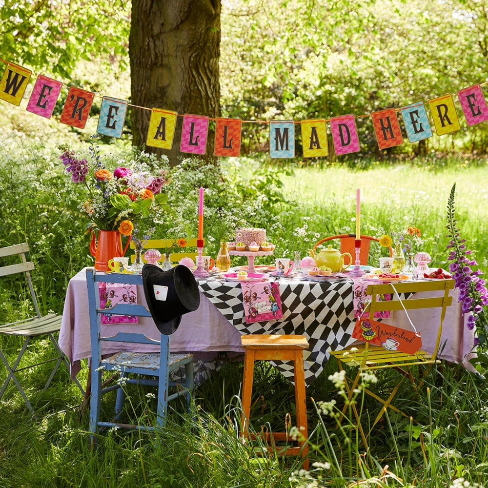 Alice in Wonderland Bright Multi Coloured Double Sided Bunting