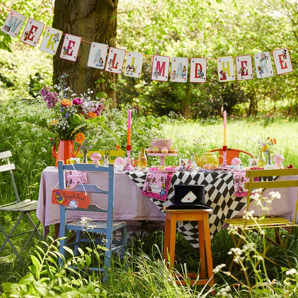 Alice in Wonderland Bright Multi Coloured Double Sided Bunting