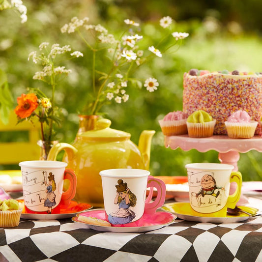 Alice in Wonderland Bright Tea Cups