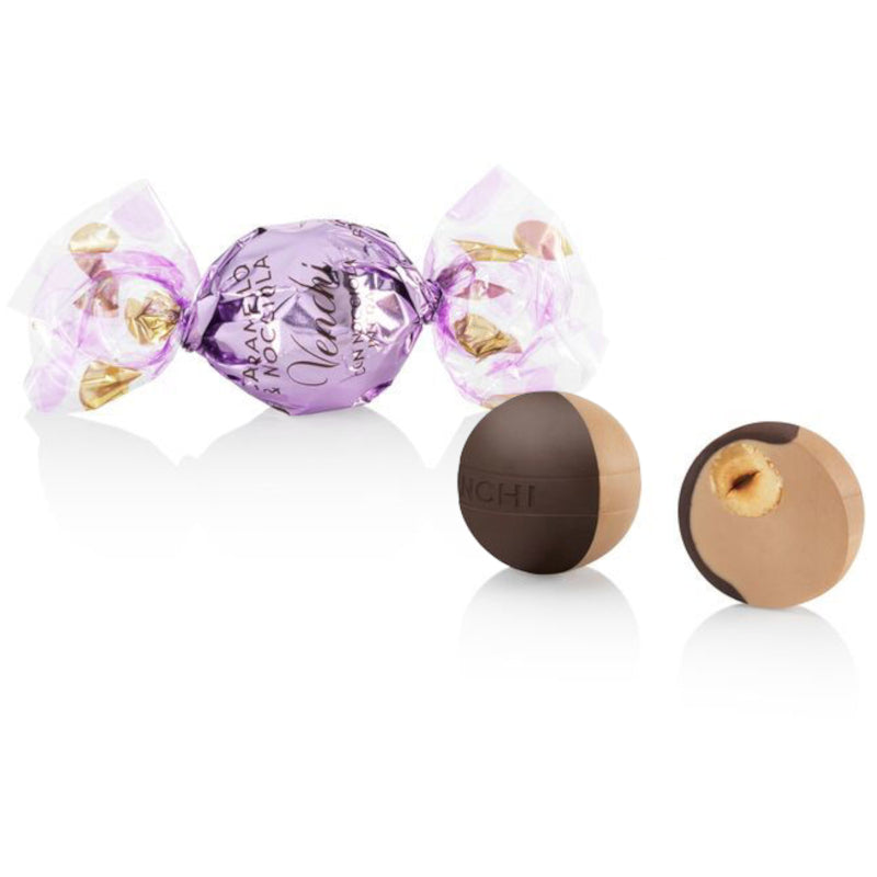 Venchi Caramel & Hazelnut Gold & Dark Chocolate Pearl