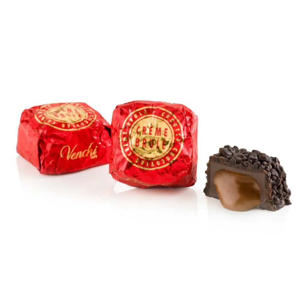 Venchi Chocoviar Creme Brulee Dark Chocolate Truffles