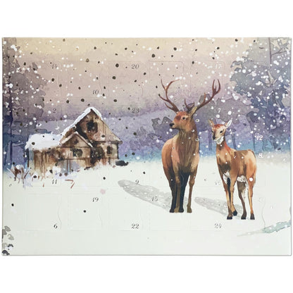 Deer Scene Lindt Christmas Advent Calendar - 24 Assorted Flavours