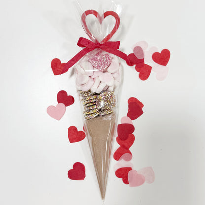 Valentine's Day Hot Chocolate Cone