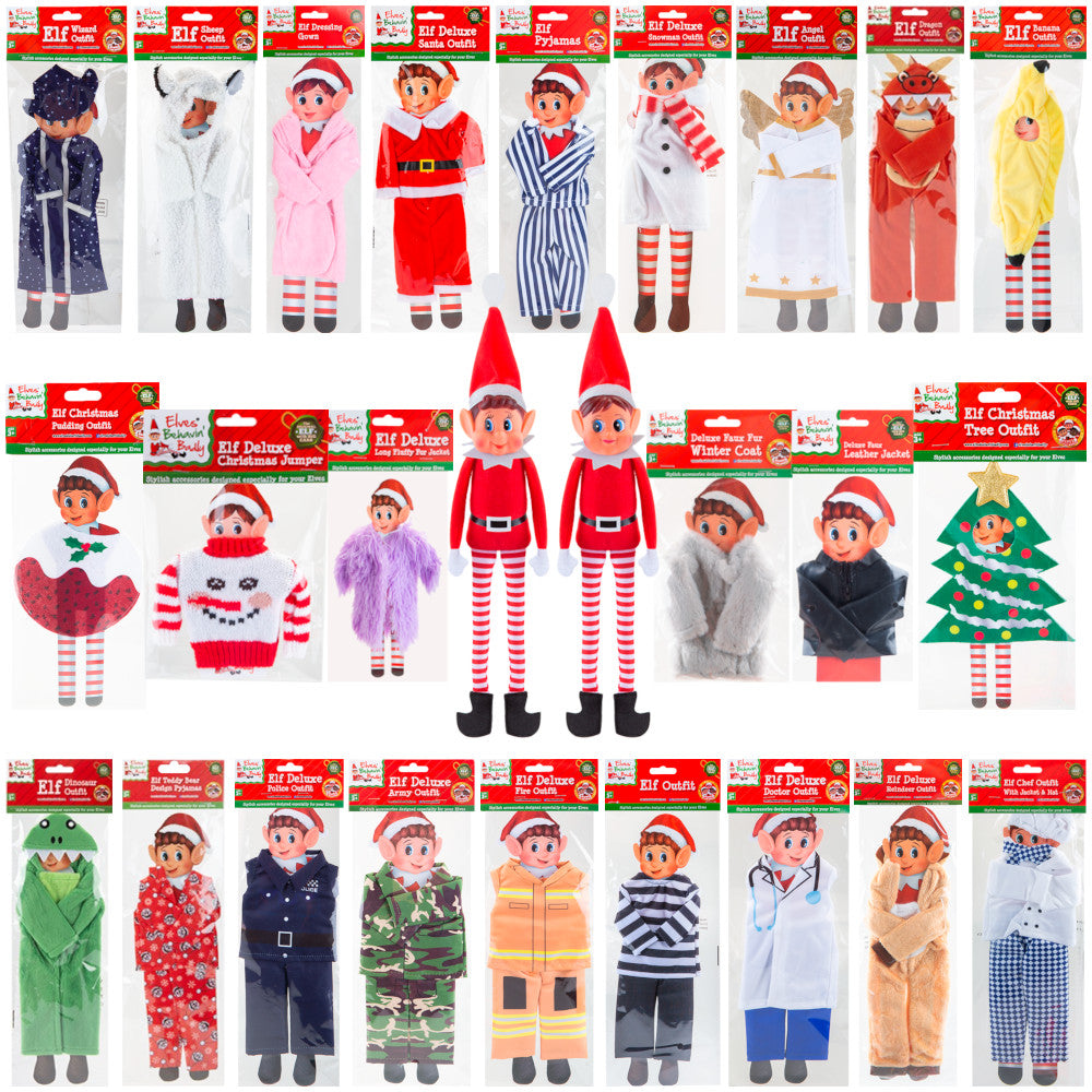 Christmas Naughty Elf Doll Outfits Accessories