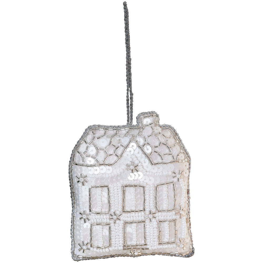 Embellished House Christmas Tree Decoration