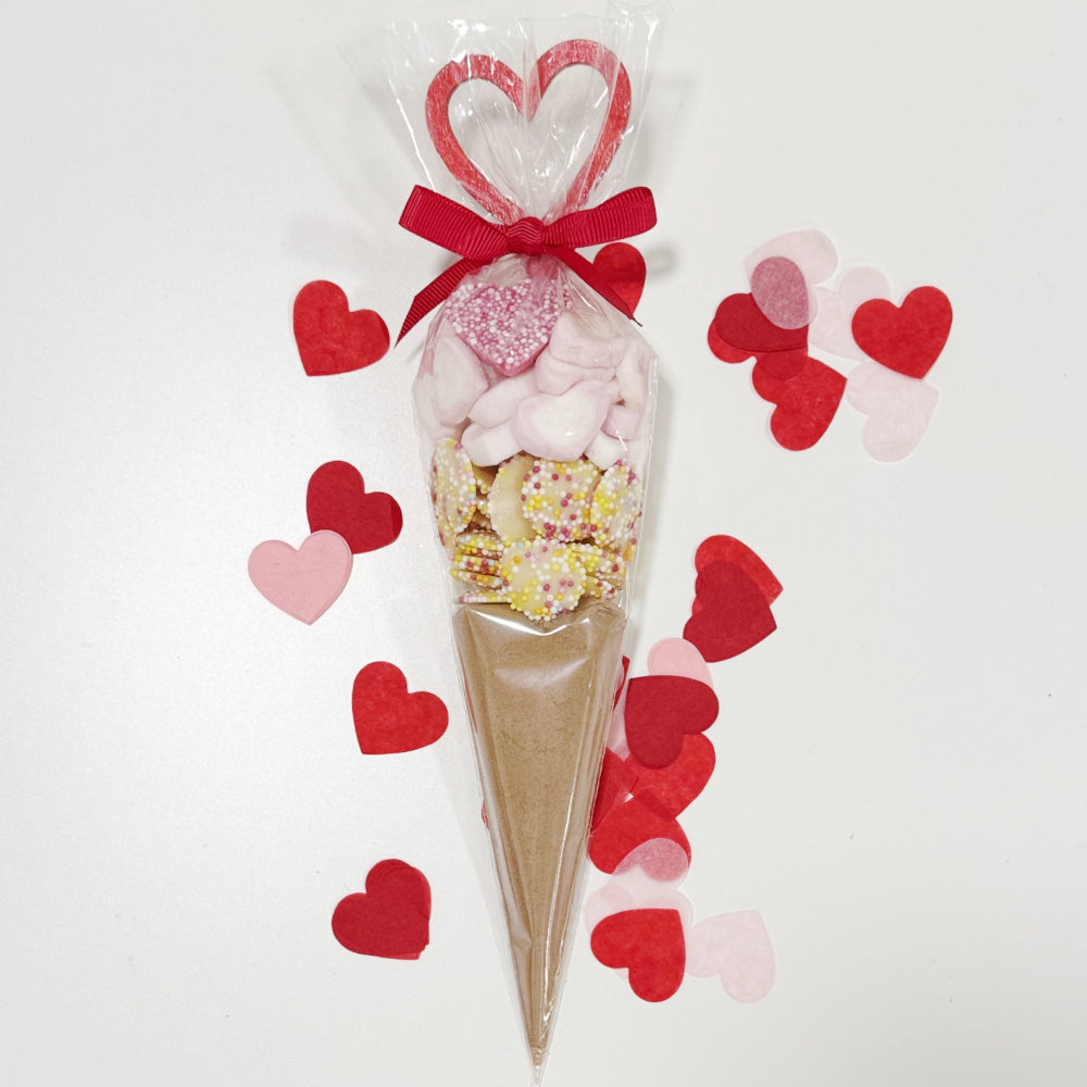 Valentine's Day Hot Chocolate Cone