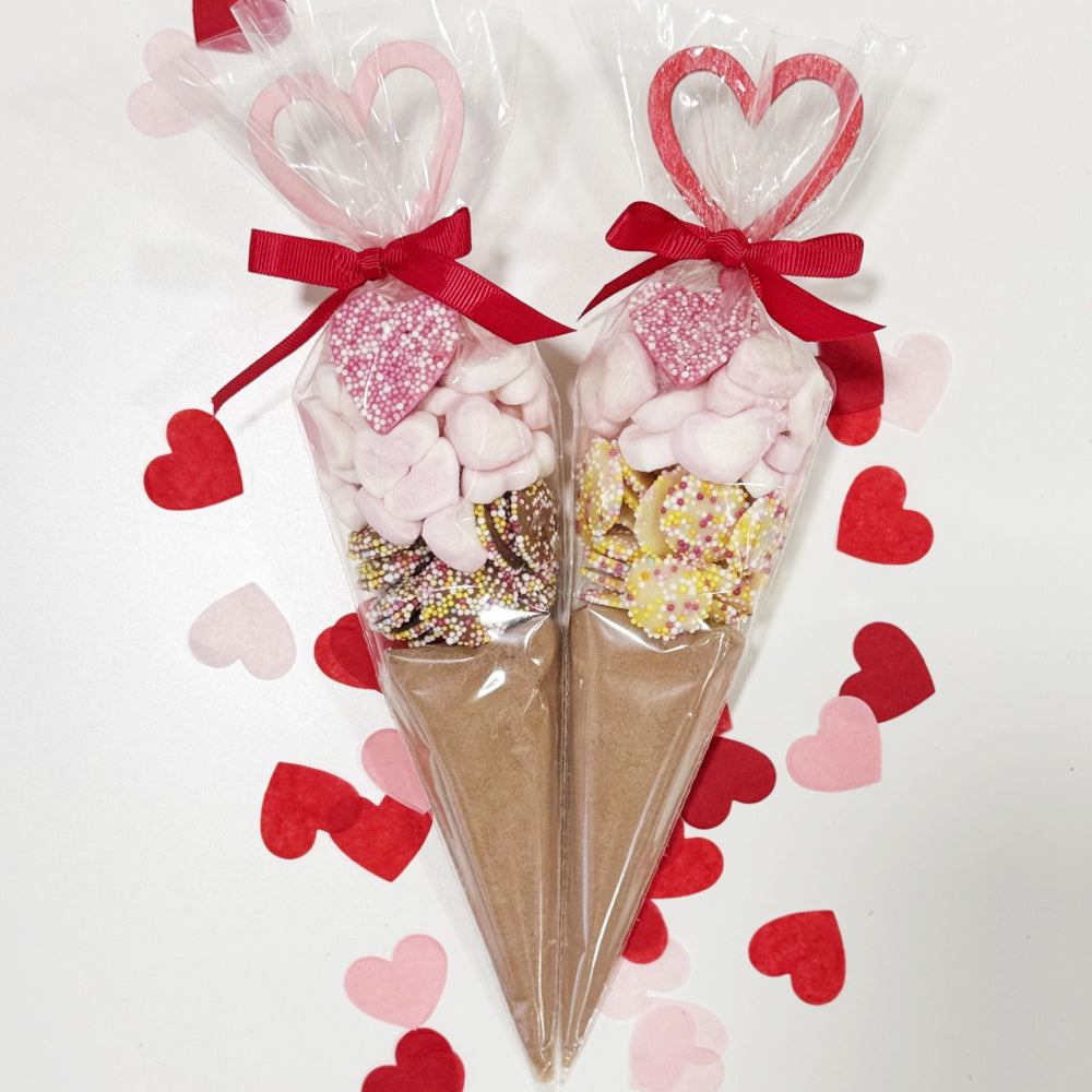 Valentine's Day Hot Chocolate Cone