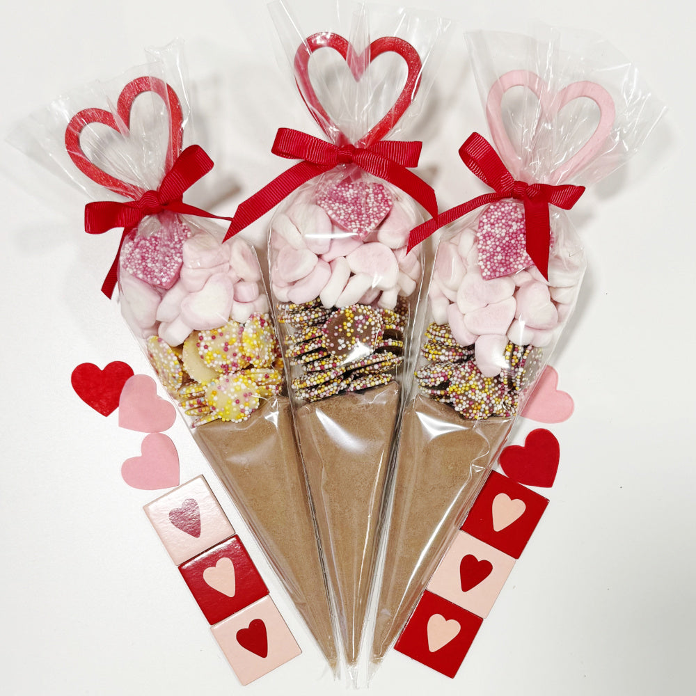 Valentine's Day Hot Chocolate Cone