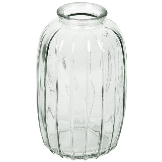 Bon Appetit Clear Glass Tall Bud Vase