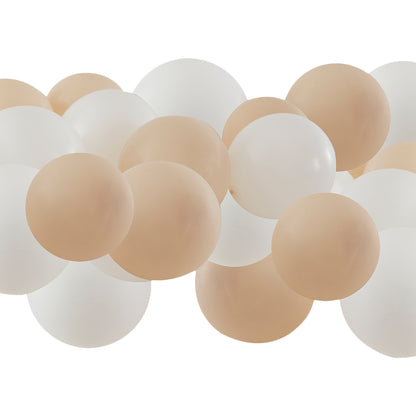 Nude & White Balloon Mosaic Balloon Pack