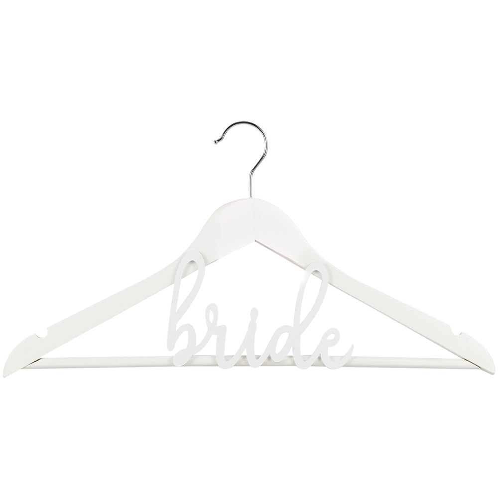 White Wooden Bride Hanger