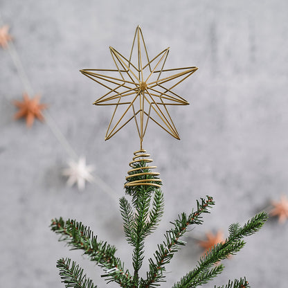 Gold Christmas Tree Star Topper