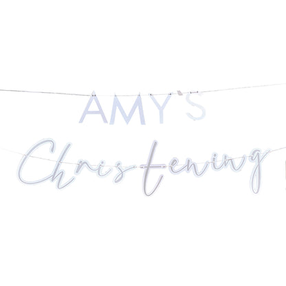 Customisable Christening Bunting