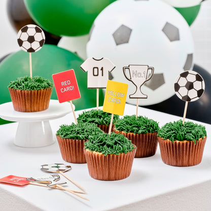 Football Cupcake Toppers