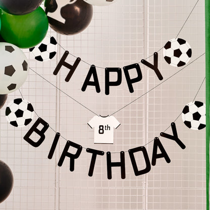 Customisable Happy Birthday Football Bunting