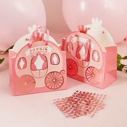 Carriage Party Bags With Personalised Sticker Sheets