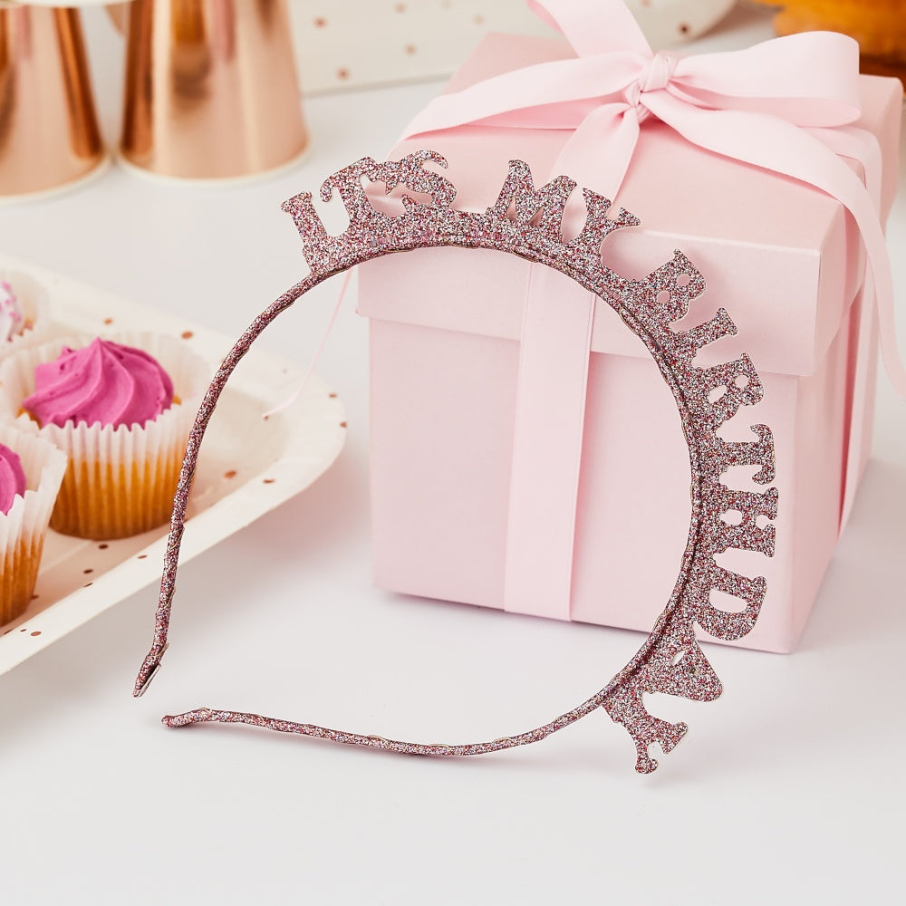 Rose Gold It's My Birthday Headband