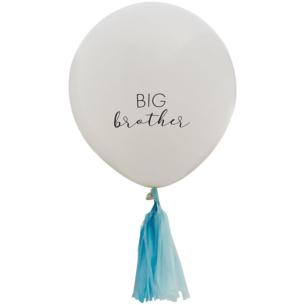 Big Brother Balloon with Blue Tassels