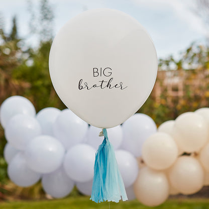 Big Brother Balloon with Blue Tassels