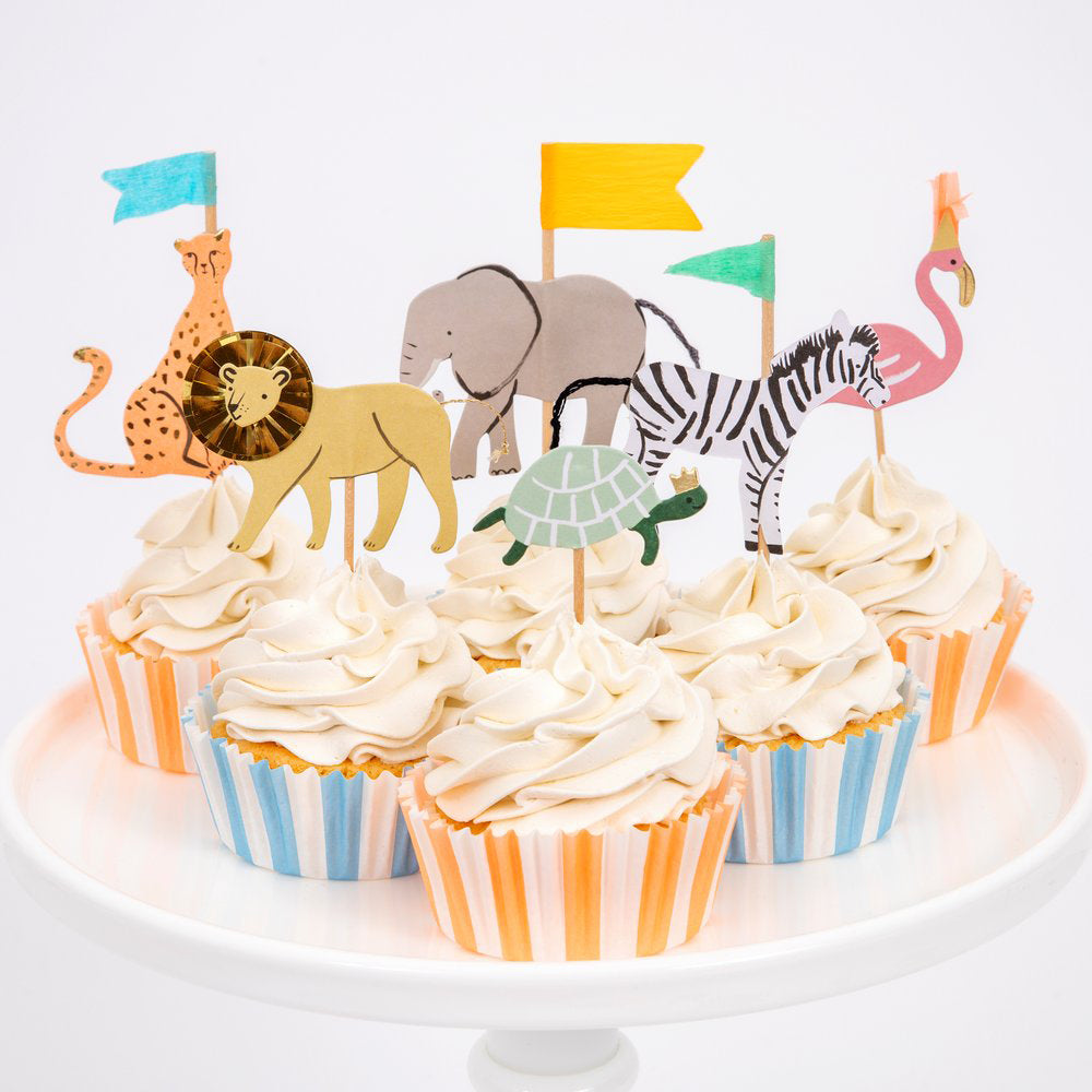 Safari Animals Cupcake Kit