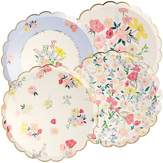 English Garden Dessert Plates