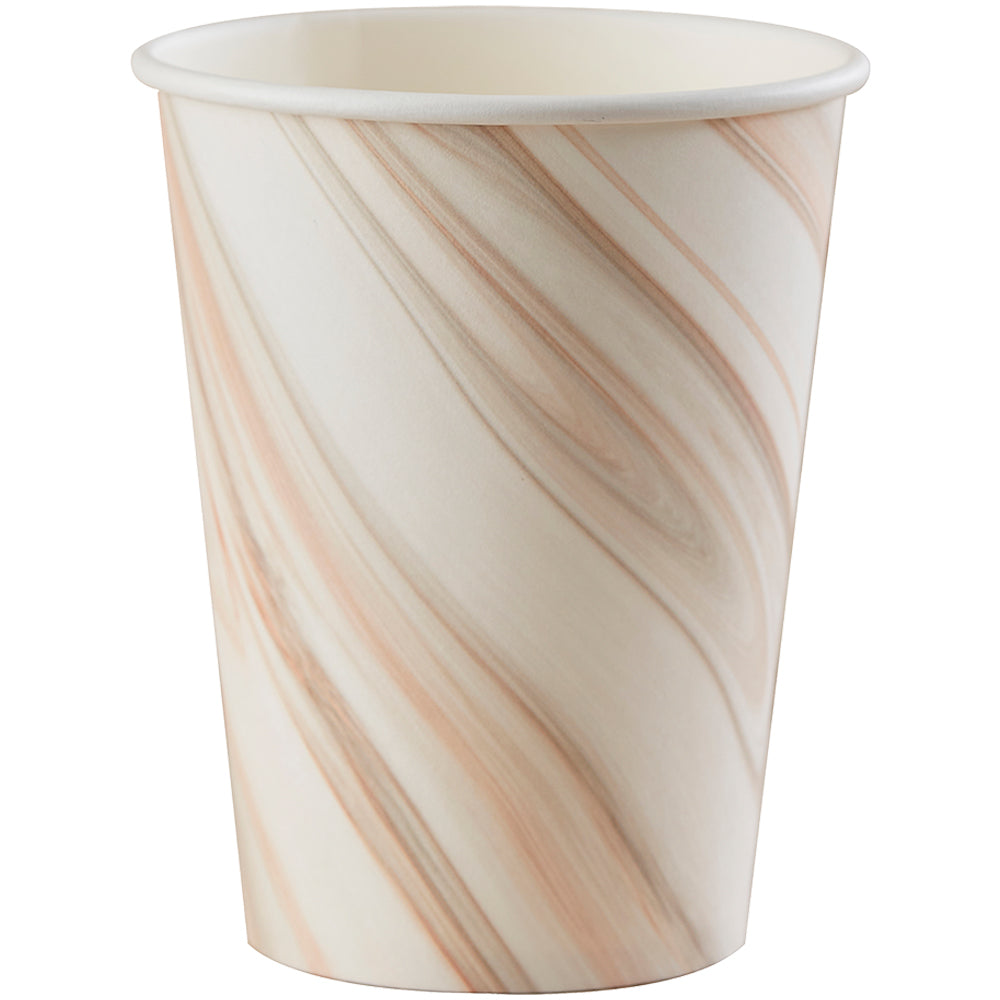 Natural Marble Print Paper Cups