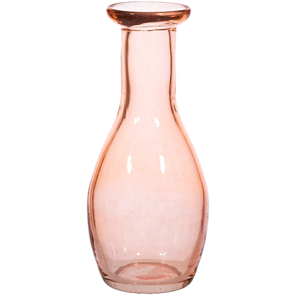 Recycled Glass Pale Pink Bud Vase