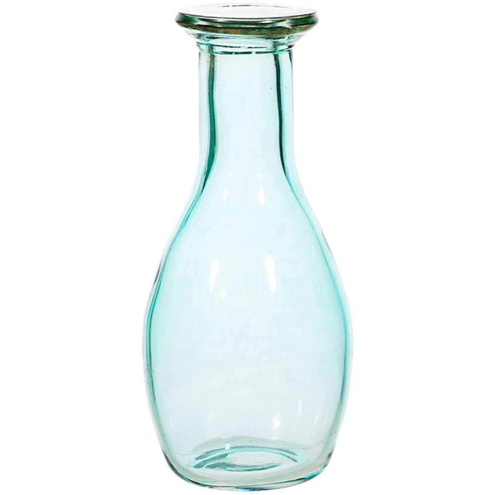 Recycled Glass Pale Blue Bud Vase