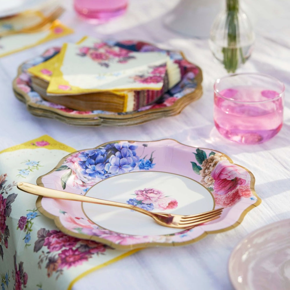 Truly Scrumptious Elegant Floral Plates